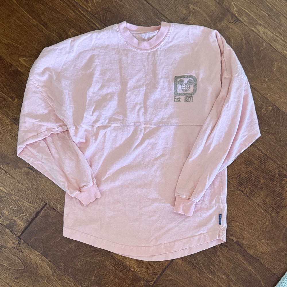 EUC - size XS WDW Spirit Jersey Orange and Rose Gold